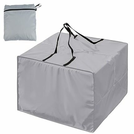 Opaltool Garden Furniture Storage Bag 210D Outdoor Garden Cushions Storage Bag Waterproof Oxford Seat Covers for Furniture Sofa Cushions (Updated