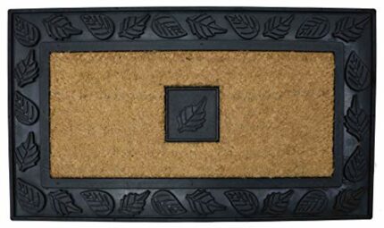 PRIDE OF PLACE Large Front Door Mat for Outdoor Use | Heavy Duty Welcome Door Mat (100% Natural Coir) with Non Slip Latex Backing (45cmx75cm) | D