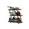 BybAgs Shelfe Dining Cart Cart Hotel Kitchen Cart Storage Kitchenniture Cart Storage Cart/Argento/80Cm*75Cm