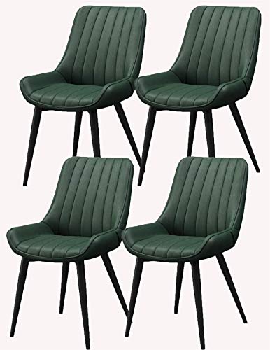 dining chair Kitchen Dining Room Furniture Chairs Dining Chairs Set Of 4 Metal Feet Comfortable Cushions And Backrest Leather Chairs For Dining R