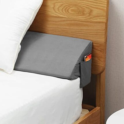 Vekkia Full Bed Wedge Pillow/Mattress Gap Filler/Headboard Pillow/Bed Gap Filler,Close Gap (0-6") Between Your Mattress and Headboard,Stop Loosin