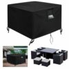 XSQD Garden Furniture Cover Waterproof, Outdoor Furniture Covers, Heavy Duty 420D Oxford Fabric Patio Furniture Covers Waterproof, Garden Table C