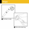 Magichome 6 Packs Replacement Negative Ion Mineral Balls for Hard Water Filteration, Perfect for Stone Shower Head, Replacement Bio-Active Stone
