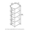 Furinno Toolless Shelves, Wood, Espresso/Black, one size,28.7 (W) x 73.15 (H) x 19.56 (D) cm