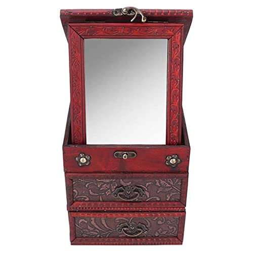 MIAOHY Little Treasure Chest Box Retro Treasure Chest Box with for Living Room for Bedroom for Study