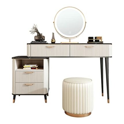 maozi Lighting Rock Slate Dresser Storage Cabinet Bedroom Furniture Scandinavian Dresser with Lighting