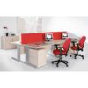 Vantage 100 2 lever PCB operators chair with adjustable arms - black