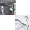 XHALERY Bathroom Towel Bar Bathroom Towel Rack Two Rod Towel Bar Kitchen Rag Storage Shelf Shower Rack - Silver Tower Hanger/50Cm