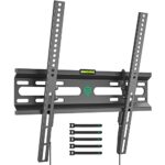 TIPTOP GEAR TV Wall Bracket for 32-55inch TVs, Tilt, Sturdy Strong Flat TV Wall Mount, 45kg Weight Capacity, Max VESA 400x400mm with Cable Bands