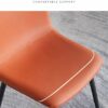 dining chair Kitchen Dining Room Furniture Chairs Set Of 2 Dining Chairs with Metal Feet and Backrest PU Leather, Waterproof Leisure Chairs for L