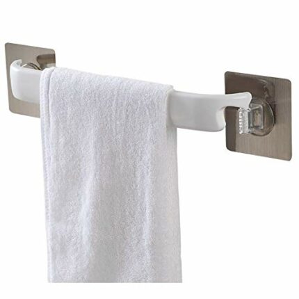 Towel Rack Self Adhesive Towel Bar Corner Wall Mounted Free Punch Single Bar Towel Holder Modern Bathroom Kitchen Accessories