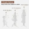 Wisdom Star Coat Racks Freestanding, 12 Hooks Coat Tree Used in the Bedroom Living Room Office, Coat Hanger Stand Coat Rack Stand Can be Hang Clo