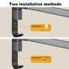 Self Adhesive Swivel Towel Rail Wall Mounted Towel Rack Holder with 3 Swivel Bars 180° Rotatable Bathroom Towel Holder | 2 Installation Methods D