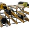 DS Wineware 12 Bottle 4X2 Traditional Wine Rack - Fully Assembled - FSC Certified Natural Pine