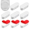 8 Pcs Toilet Seat Buffers Seat Replacement Bumpers, Seat Bumpers Universal Stoppers, Toilet Seat Bumper Kit with Strong Adhesive Suitable for Mos