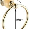 RAKUTE Bathroom Light Luxury Golden Stainless Steel Towel Ring, Towel Hanger Holder, Towel Rack, Towel Rail Bathroom Ring