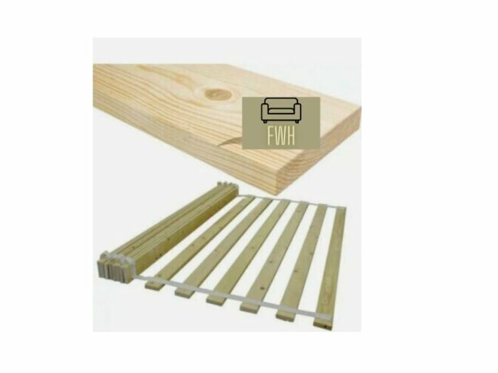 Wooden Bed Slats Replacement in 3 Feet Single/ 4 Feet Small Double/ 4 Feet 6 Inch Double/ 5 Feet king Size/ 6 Feet Super King Size (6 Feet Super