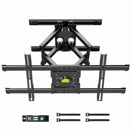 TV Wall Bracket Mount Swivel FORGING MOUNT Adjustable Moveable Full Motion TV Mount Extendable Tilt Heavy Duty TV Bracket for 37-75 inch Flat & C