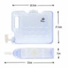 3L Slim Fridge Water Dispenser with Tap - by Bar Amigos Plastic PETG Travel Desktop Container Beverage Tank Drink Refillable Shelf Great for Offi