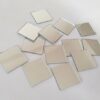 100PCS Glass Square Mirror Mosaic Tiles Square Craft Mirrors DIY Accessory (1")