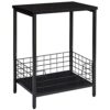 YMYNY Side Table, End Table with Storage Rack, Small Nightstand, Coffee Table, Industrial Style, Small Table in Living Room and Bedroom, 40 x 29