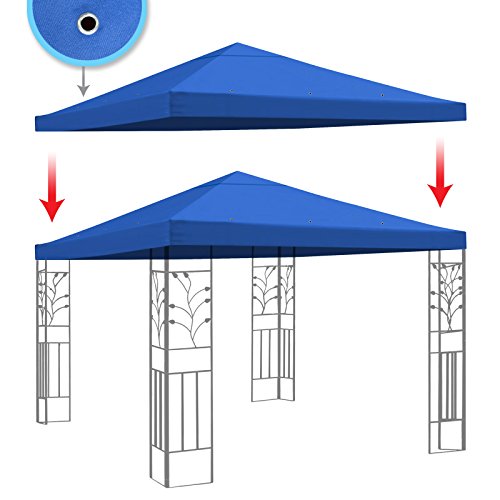 BenefitUSA Replacement 10'X10'Gazebo Canopy top Patio Pavilion Cover Sunshade Polyester Single Tier (Ecru)