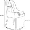 dining chair Office Reception Chairs Business Dining Chairs Set Kitchen Dining Chairs Set of 4 Modern High Back Soft Seat Living Room Chairs Wate