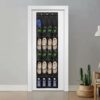 ZEONHEI 2 Pack Over the Door Shoe Organiser, 24 Mesh Pockets Shoe Organiser, Hanging Shoe Storage Holder Rack with 3 Over Door Hooks, Black