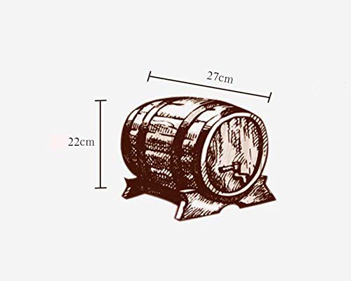 Stylish Simplicity Wine Shelf Oak Barrel Wine Barrel Wine Red Wine Barrel Household with Faucet Brewed Wine, PIBM, a,