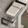 HIGOH Towel Racks,Bathroom Towel Rack Wall Mounted Towel Holder,Light Bathroom Towel Rack, Bath Towel Holder,Bathroom Rack