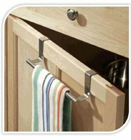 Towel Bar Rail over Door Hanger Hook Kitchen Tea Towel Holder Towel Rail for Kitchens Bathrooms