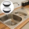 1pcs Stainless Steel Sink Tap Hole Cover Kitchen Faucet Hole Cover,Bathroom Faucet Hole Cover,Shower Plughole Cover Bathroom Push Drain Stopper P