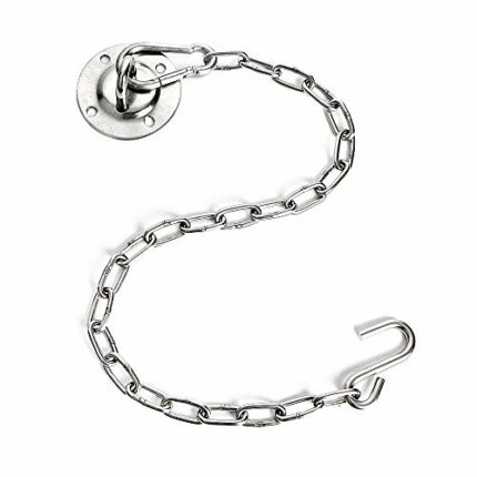 Chihee Hanging Kits Hammock Chair Hardware Swing Hooks with a 80cm Stainless Steel chain Punching bags Hanging Pilates Heavy Duty 200 kg Capacity
