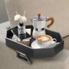Wantsmart Sofa Arm Clip Table, Sofa arm Tray with Cup Holder, Couch Organizer for Drinks, Snacks, Remotes, Couch Armrest Table, Fits Most Standar