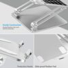 Boyata Laptop Stand, Adjustable Multi-Angle Laptop Riser with Heat-Vent Compatible for Laptop (10-17 inches) including MacBook Pro/Air, Surface L