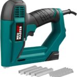 Brad Nailer, NEU MASTER NTC0060-EU Electric Nail Gun/Staple Gun for DIY Project of Upholstery, Carpentry and Woodworking, Including Staples and N