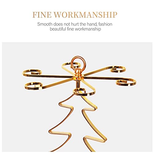 TFIIEXFL Wine Glass Holder, Christmas Tree Countertop Wine Glass Holder, Elegant Freestanding Table Top Goblet Wine Glass Holder