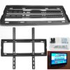 NTEK 26-63 Inch TV Wall Bracket, Ultra-Thin Fixed TV Bracket Holds up to 50kg, TV Mount with VESA 200x200mm, 200x400mm,300x300mm & 400x400mm with