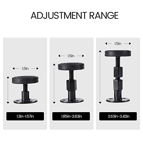 LECEVOCY 4Pcs Adjustable Threaded Bed Frame Anti-Shake Tool, Bed FrameHeadboard Stoppers