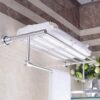 XHALERY 60cm Towel Rails Wall Mounted Bathroom Towel Rack,Used In Kitchen Toilet Hotel Office,Bright Brushed Space Aluminum