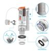 Ibergrif M20522 Toilet Dual Flush Valve with Push Button Toilet Flush System Replacement Adjustable