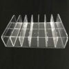 AUXPhome Clear Acrylic DVD/CD Storage Box CD Holder - CD Tray Holds up to 14 CD Cases for Media Shelf Storage and Organization for Countertop/Kit