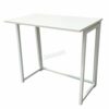 WestWood Foldable Computer Desk Folding Laptop PC Table Home Office Furniture Study Gaming Desktop Workstation WW-CD03 White