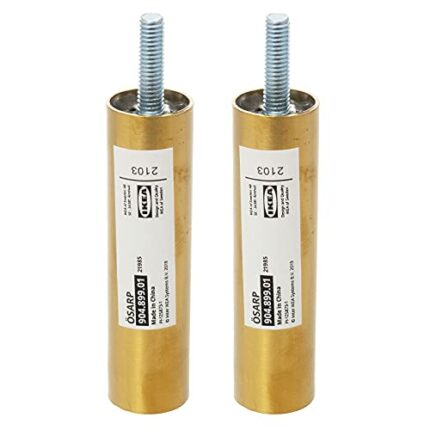 Ikea OSARP Legs For BESTA, Brass-Colour, 10 Centimetres, 904.899.01 - Pack of 2