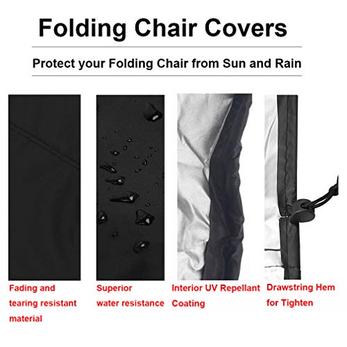 Reclining Sun Lounger Cover - Outdoor Folding Chair Cover Zero Gravity Sun Lounger Cover with Durable 210D Material, Waterproof Folding Recliner