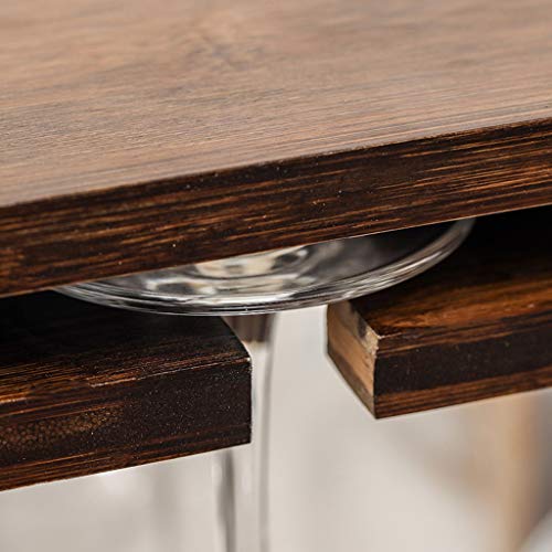 MGWYE Wine Rack Creative Non-solid Wood Wine Rack Home Wall Hanging Wine Glass Rack Hanging Rack Bar Can Hang Wine Glass Rack