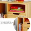 FGHOEV Bedside table with 3 drawers and multi-purpose storage shelf for home furniture