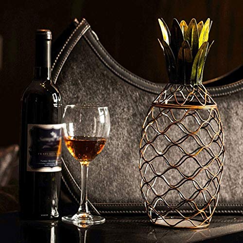 CZDYUF Iron Wine Rack - Creative Decoration Pineapple Shape Minimalist Wine Cabinet Decorations