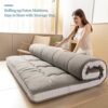 YOSHOOT Futon Mattress, Padded Japanese Floor Mattress Quilted Bed Mattress Topper, Extra Thick Folding Sleeping Pad Breathable Floor Lounger Gue