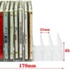 Pmsanzay DVD Storage Box - Clear Acrylic - Stackable DVD and CD Holder, CD Display Rack CD Organizer Stand - Holds up to 14 Standard CD Cases for